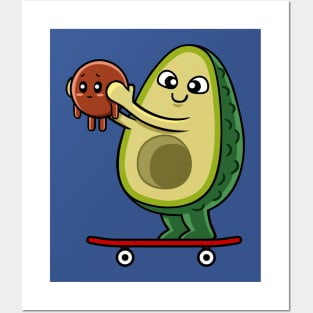 Skate father avocado Posters and Art